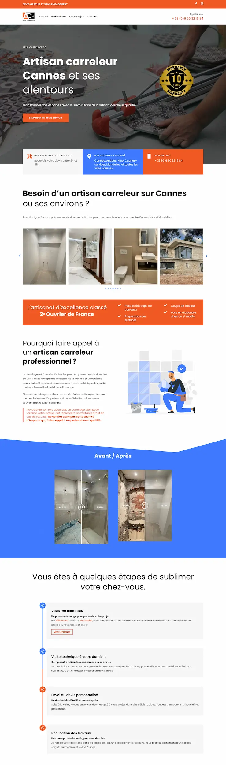 création de site carreleur